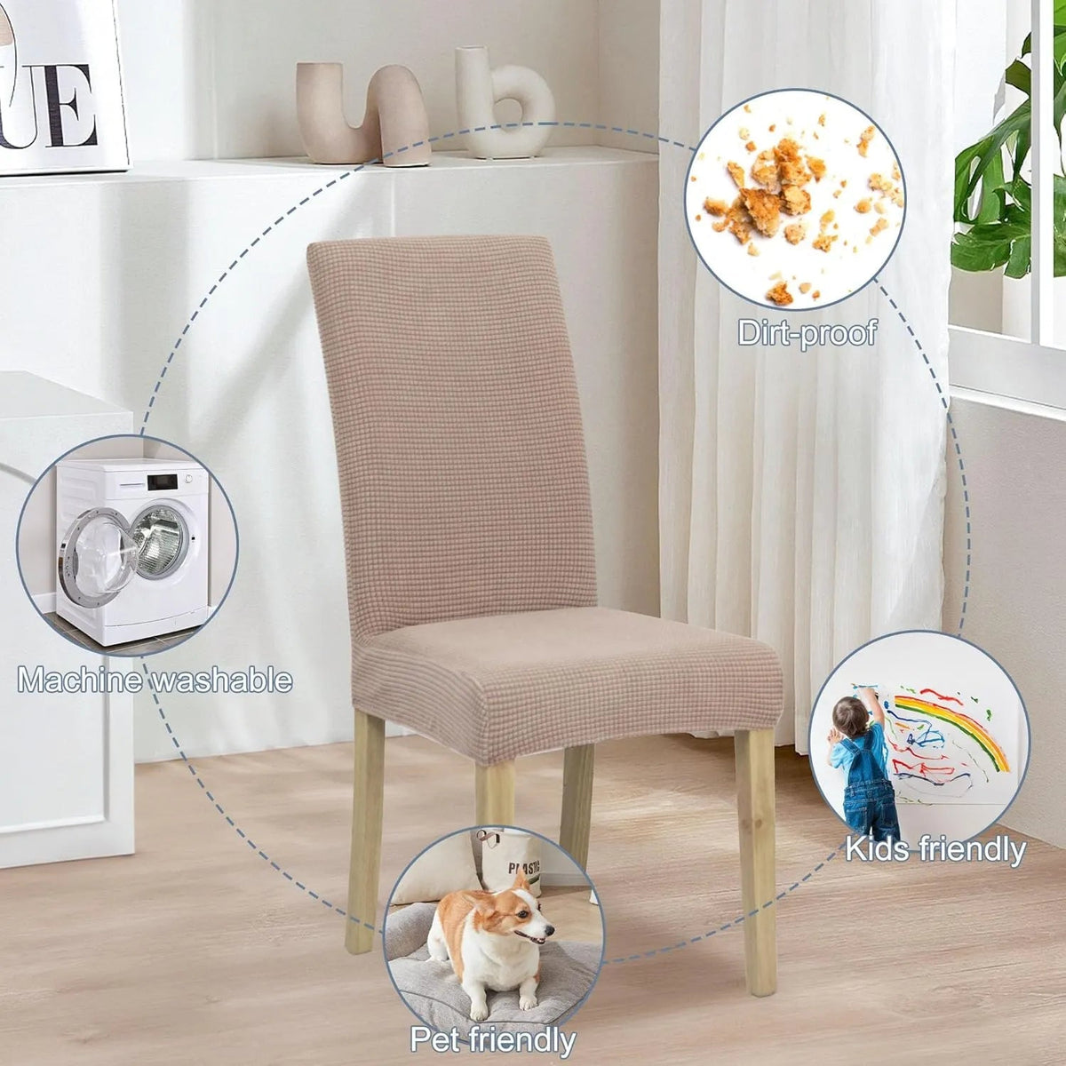 PrettyGuard™ Waterproof Stretch Chair Covers